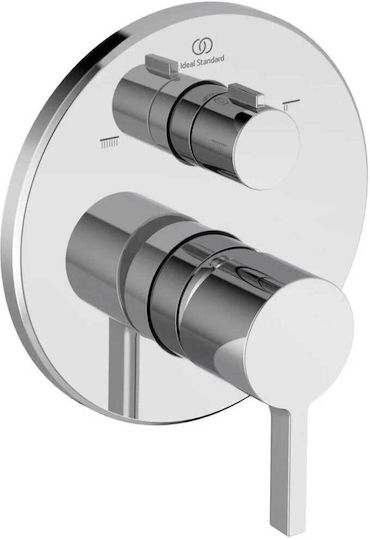 Ideal Standard Combiner Robinet Încorporat Pentru Duș 2 Ieșiri Argintiu