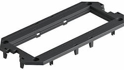 Mounting Frame Ut3 3 Modul45 165x76x4mm Pa Graphite Black Ral9011 7408753