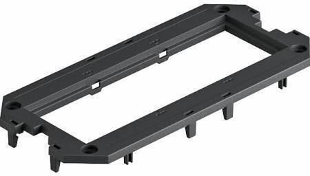 Mounting Frame Ut3 3 Modul45 165x76x4mm Pa Graphite Black Ral9011 7408753