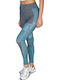 Training Damen Leggings Türkis