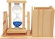 Sky Blue Decorative Hourglass Case Baptism Wedding Favors 13.3x4.5x9.2cm Kleps2s Riniotis Rin-kleps2s
