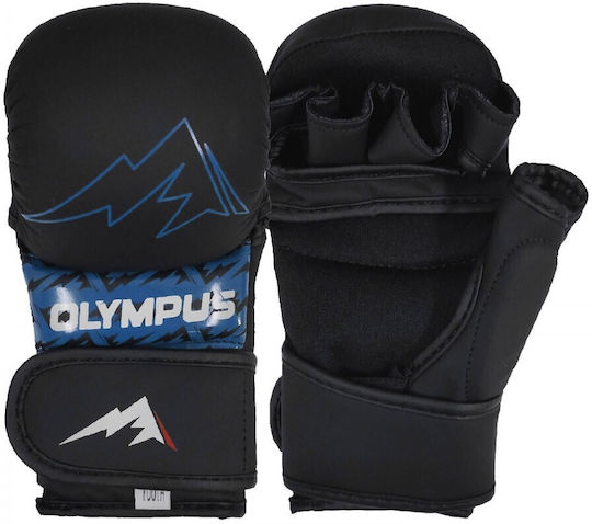 Olympus Sport Spar-z Sparring MMA Gloves 07 Oz Black Blue