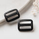 Fermoar Plexiglas Acrilic Negru 26x21mm 8 Bucăți 21-60