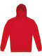 B&C Herren Werbebekleidung Langärmeliges Rot Sweatshirt