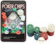 Set 100 Pokerchips in Metallische Box