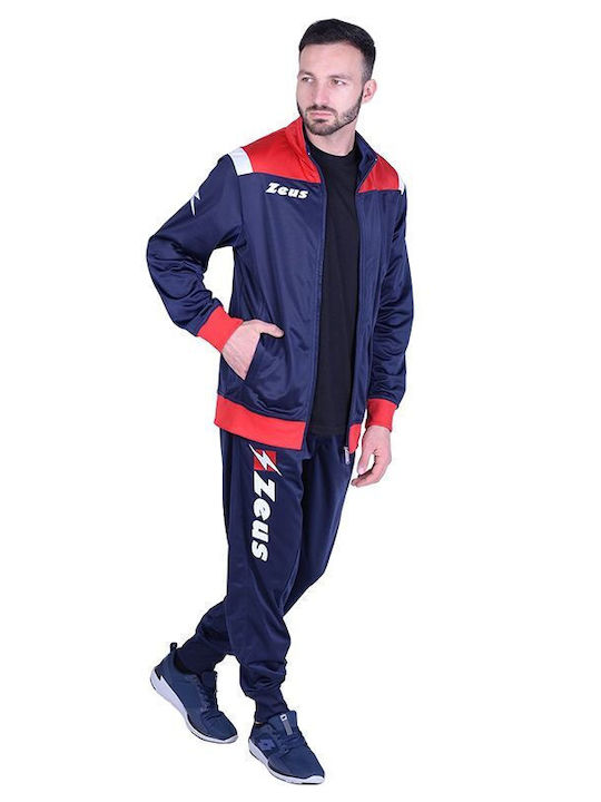 Tuta Relax Vesuvio Σετ Φόρμας Γυαλιστερό Navy/red