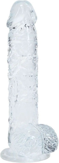 Shots Realistisches Dildo mit Hoden Transparent