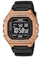 Casio Digital Herrenuhr 43mm Batterie mit Schwarz Gummi Armband