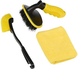 Dunlop Fahrradreinigungsbürsten Set Schwarz Dunlop Fahrradreinigungsbürsten Set Schwarz