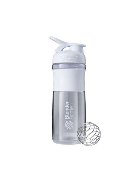 Blender Bottle Sportmixer Proteinshaker 820ml Rostfreier Stahl / Kunststoff Weiß