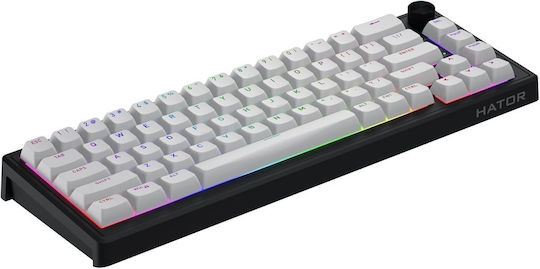 HATOR Skyfall 65 MAG ULTRA 8K Wireless Gaming Mechanical Keyboard 65% with Magnetic Switches and RGB Lighting English US