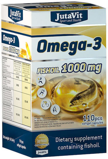 JutaVit Омега 3 Рибено масло 1000mg 110 меки капсули