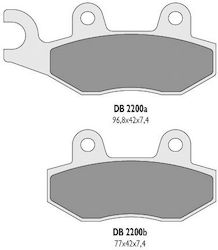 Delta Braking Мотоциклетни Накладки Maverick 1000 Cf Moto Cf3 Cf5 Zforce Raptor 700 Yfz 450 Ltr