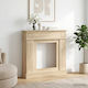 vidaXL Wooden Fireplace Mantel 102x100cm