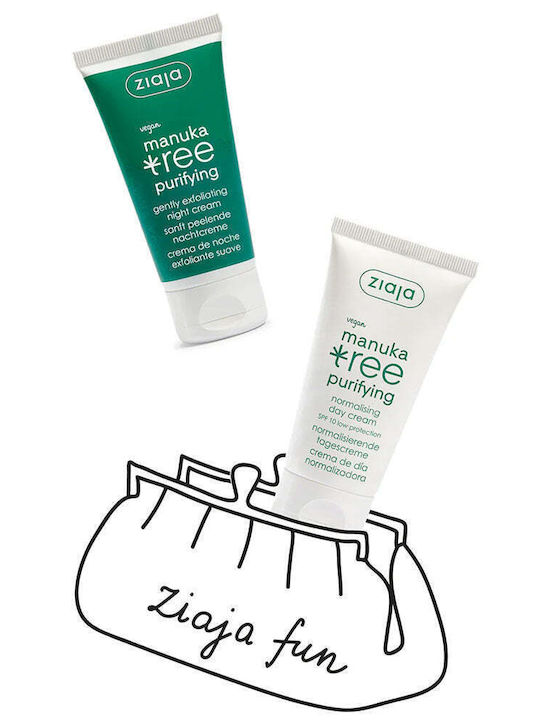 Set Cremă De Zi Purificatoare Normalizatoare Manuka Tree Spf10 50ml + Cremă De Noapte Manuka Tree 50ml Ziaja Set Cremă De Zi Purificatoare Normalizatoare Manuka Tree Spf10 50ml + Cremă De Noapte Manuka Tree 50ml Ziaja