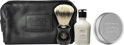 Set Depot 400 Shave Specifics No 408 Classic Cologne Moisturizing After-shave Balm 50 Ml + 400 Shave Specifics No 412 Hydrating Shaving Soap 100 G + Accessories No 731 Luxury Artificial Fi