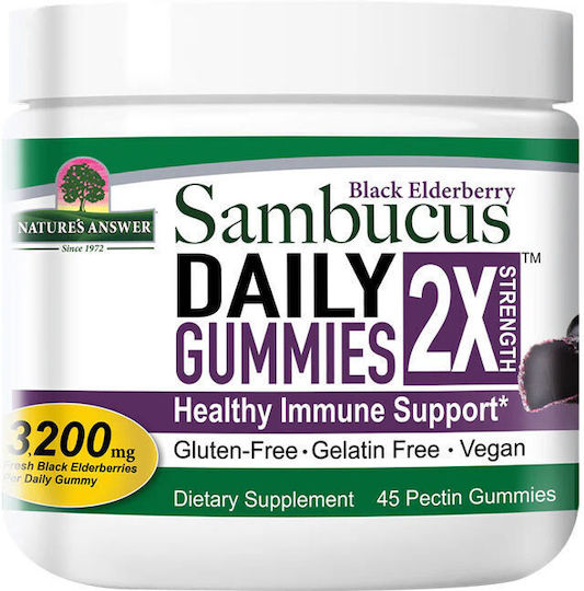 Nature's Answer Sambucus Daily Желирани бонбони Nature's Answer 45 Бройки