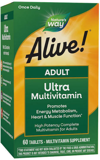 Nature's Way Alive! Възрастни Ултра Мултивитамини Nature's Way 60 Таблетки