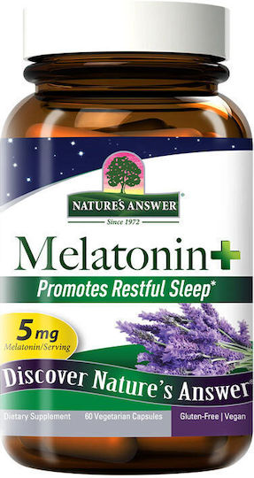 Nature's Answer Мелатонин Плюс Nature's Answer 60 Вегански Капсули