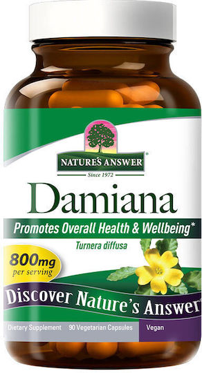 Nature's Answer Damiana Leaves Nature's Answer 90 Вегетариански Капсули