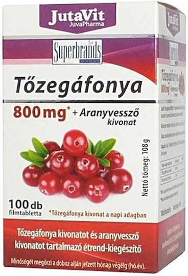 Jutavit Cranberry 800 Mg + Goldenrod Extract Jutavit 100 Tablets