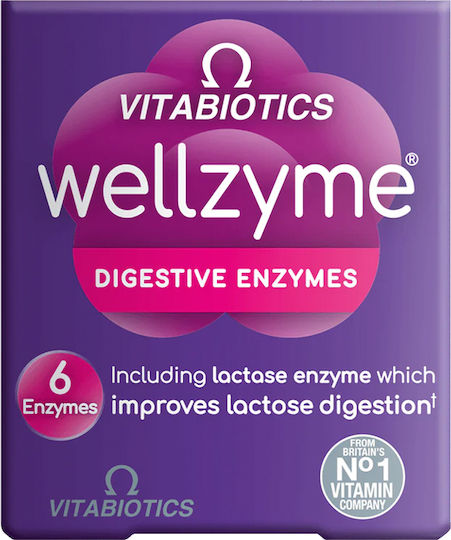 Vitabiotics Wellzyme Digestive Enzymes Vitabiotics 60 Капсули