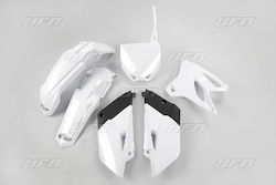 UFO Set of Plastic Motorcycle Parts for Keeway Easy for Yamaha YZ 85 White