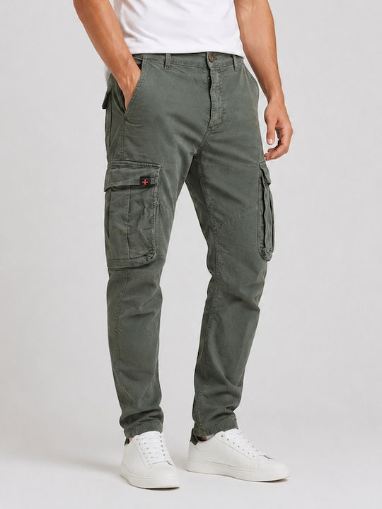 Damaged Jeans Мъжко Панталон Карго Каки
