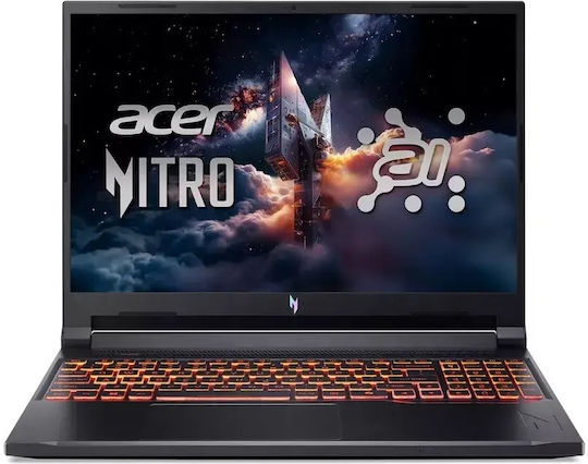 Acer Nitro V 16 Ai 16" IPS QHD+ 180Hz (Ryzen 7-260/8GB/2TB SSD + 1TB SSD/GeForce RTX 5070/Windows 11 Pro) (Международна английска клавиатура)
