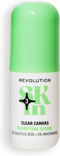Revolution Beauty Clear Canvas Soothing Face Serum with Niacinamide & Panthenol for Detoxifying & Dark Spots 30ml