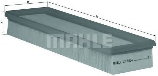 Mahle Original Auto Luftfilter LX 1634