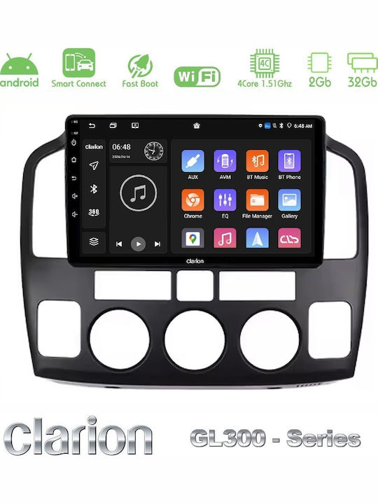 Clarion Auto-Audiosystem für Suzuki Grand Vitara 2003-2005 mit Touchscreen 9" (Bluetooth/USB/AUX/Eingebautes Wi-Fi / 3G/GPS/Apple CarPlay/Android Auto)