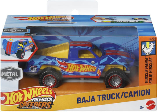 Hot Wheels Αυτοκινητάκι 1:43 Pull Back