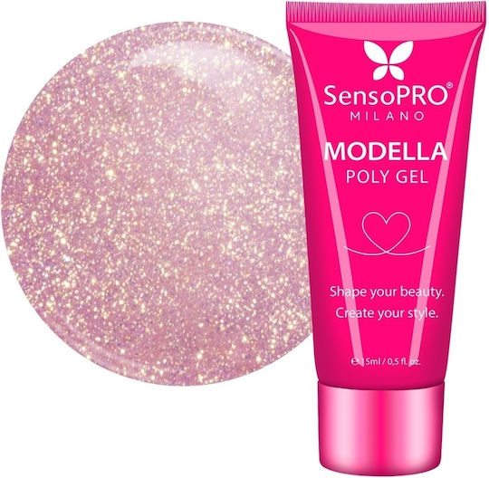 SensoPro Гел за нокти Rose Gold Sheen 15 мл