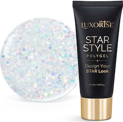 Luxorise Gel Νυχιών Crystal Confetti 15ml