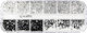 Luxorise Nail Art Nail Rhinestones Disco Black White 12 Designs