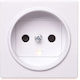 Kontakt-Simon Single Power Socket White