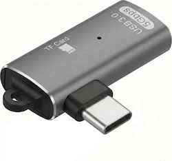 Linq Micro Sd Tf Card Reader To Usb-c Angled Usb-a Port Grey Linq Micro Sd Tf Card Reader To Usb-c Angled Usb-a Port Grey