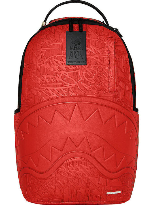 Sprayground James First Class Ghiozdan de Spate Roșu cu Husă pentru sticlă de apă