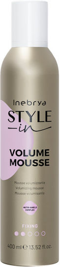 Inebrya Style-in Αφρός Μαλλιών Όγκος 400ml