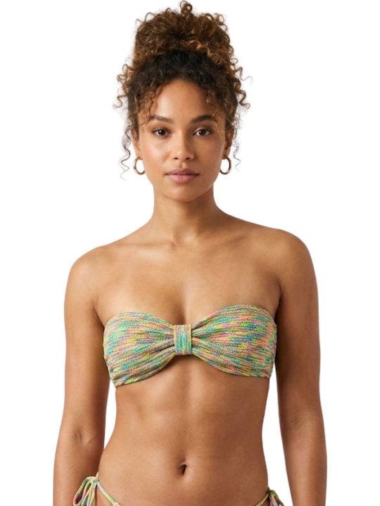 Strapless Bikini Top Ροζ