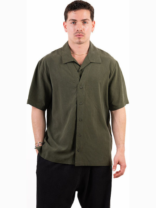 Nineteen Apparel Club Short Sleeve Green Blouse