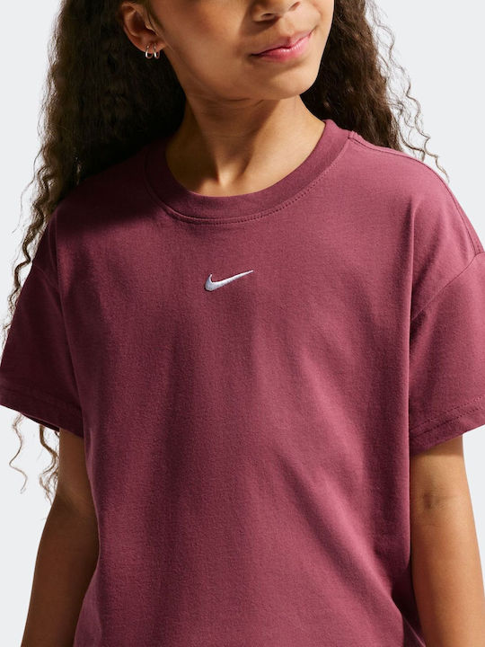 Nike Παιδικό T-shirt Pink Smoke Sportswear