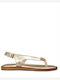 Women's Flat Sandals Gold 212 Gold