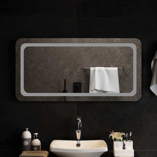 vidaXL vidaXL Bathroom Mirror Led 100x50cm Transparent