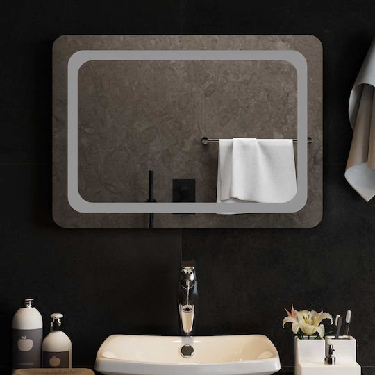vidaXL Badezimmerspiegel Led 70x50cm Transparent