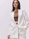 Enzzo Women's Blazer Ecru