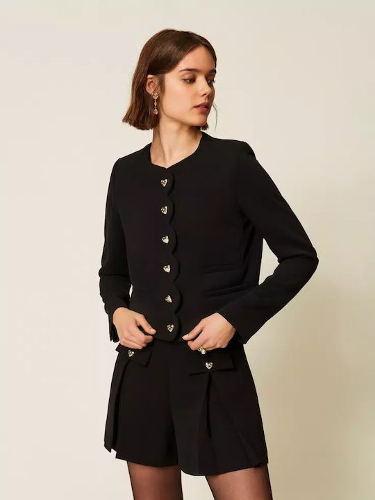 Twinset Damen Blazer Schwarz