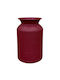 Decorative Metallic Red Vase 12.5xH24cm