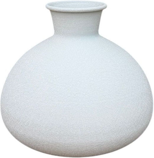 Metallic Beige Vase 16xH17cm
